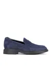 Hogan Suede Loafers In Blue