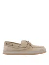 Hogan H683 Boat Loafer In Calf Leather In Beis