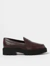 Hogan Moccasins In Grained Leather In Brown
