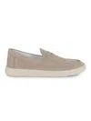 Hogan Suede Moccasin With Stitched Mask And Memory Foam Insole In Corda