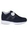 Hogan Modern Leather And Mesh Sneakers In Black