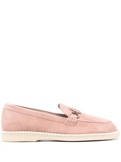 Hogan Morsetto Mocassins In Pink