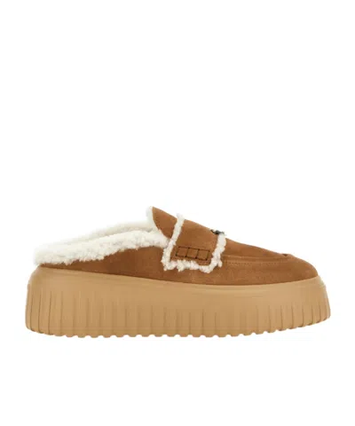 HOGAN H-STRIPED PLATFORM MULES