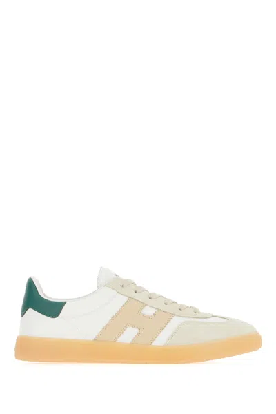 Hogan Multicolor Leather Cool Sneakers In White
