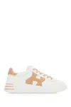 Hogan Rebel Sneakers In Nappa Leather Multicolor In White