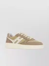 Hogan Multicolor Suede And Fabric Sneakers H630 In Brown