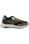 Hogan Hyperlight Panelled Suede Trainers In Grey