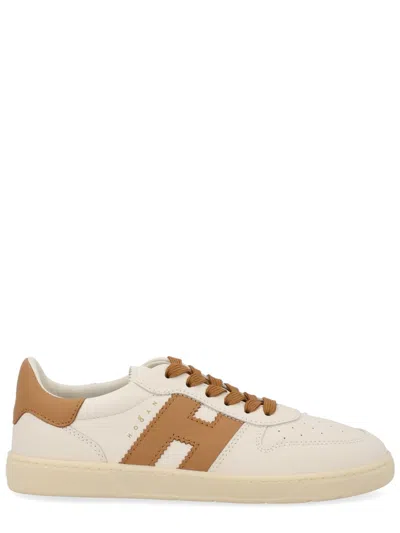 Hogan Logo Detailed Lace-up Sneakers In Brown