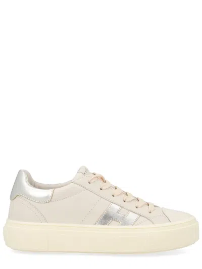 Hogan Multicolour Mutton Calfskin Sneaker In Neutral