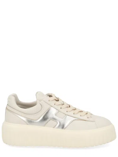 Hogan Multicolour Mutton Calfskin Sneaker In White