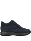 Hogan Hyperactive Low-top Sneakers Rubber Sole In Blue