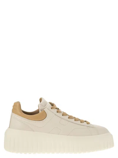 HOGAN NAPPA LEATHER H-STRIPES SNEAKERS