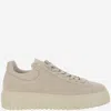 Hogan Low Top Platform Sole Sneakers In Gold
