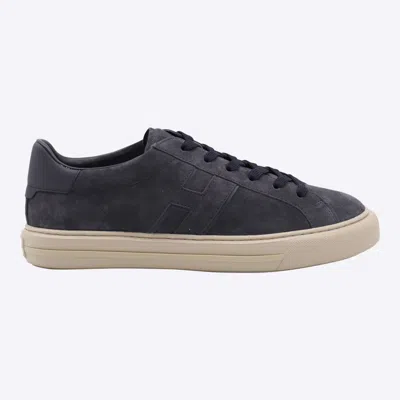 Hogan Navy Blue Leather Sneakers
