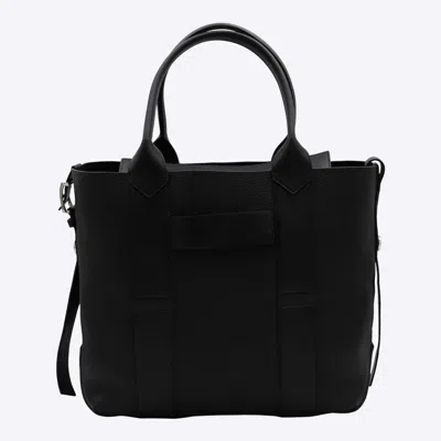 HOGAN HOGAN BLACK LEATHER TOTES