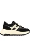 Hogan Hi-fi Panelled Lace-up Sneakers In Black