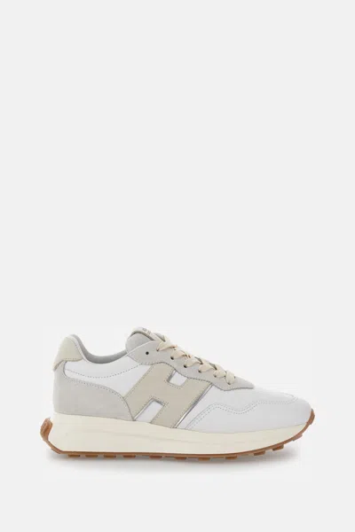 Hogan High-top Sneakers Suede Inserts In White