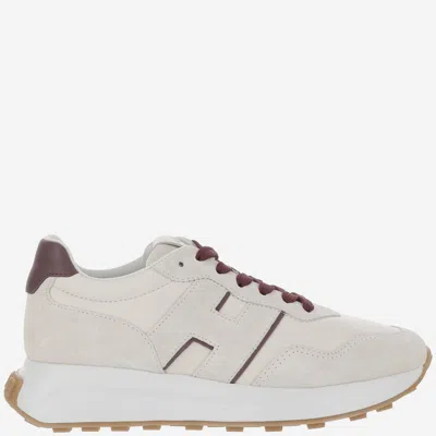 HOGAN OFF WHITE LOGO SNEAKERS