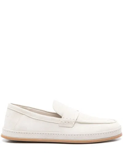 Hogan Off White Slip On Loafers