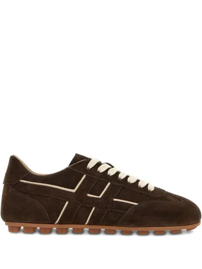 Hogan Olympia Sneaker Shoes In Brown