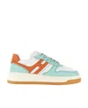 Hogan Panelled-design Leather Sneakers In White