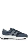 Hogan Hyperlight - Suede And Canvas Sneakers In Blue