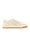 Hogan Man Sneakers Ivory Size 6 Textile Fibers In Nude