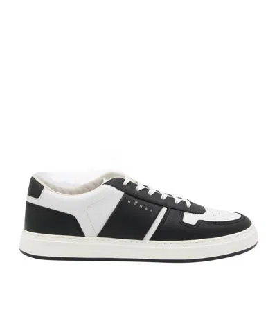 HOGAN LEATHER PANELLED SNEAKERS