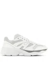 Hogan Leather Sneakers With Chunky Rubber Sole In White