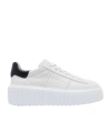 Hogan H645 Leather Sneakers In White