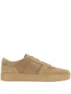Hogan Suede And Leather Sneakers With Perforated Detailing In Brown