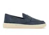 Hogan Suede Moccasin With Stitched Mask In Multi