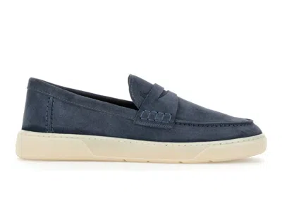HOGAN PENNY STRAP SOFT SUEDE LOAFERS