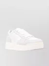 Hogan Perforated Toe Rubber Sole Suede Panels Sneakers