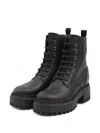 Hogan Platform Ankle Boots With Laces 20 Mm In Black