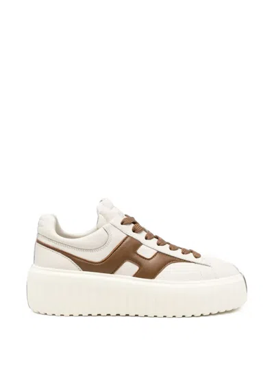 Hogan Platform H-logo Sneakers In White