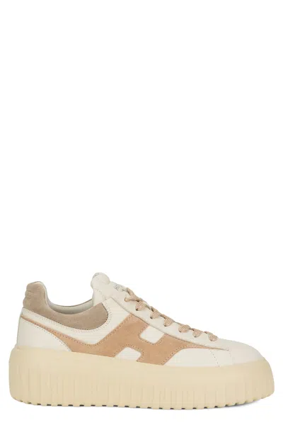 Hogan Platform Polyamide Sneaker In White