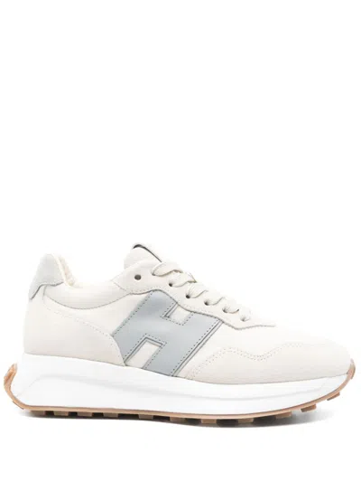 Hogan Pre H641 Leather Sneakers In White