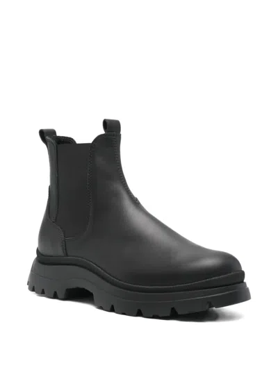 Hogan H692 Chelsea Boots With Elastic Side Panels In Black