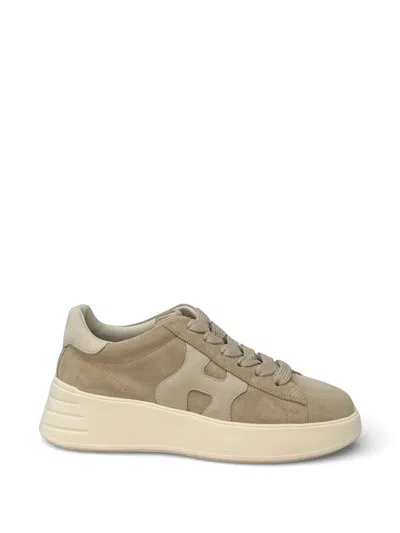 Hogan Rebel Appliqué Sneakers In Neutral