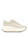 Hogan White Sneakers With Sculpted Sole In White