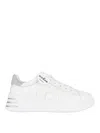 Hogan Leather Sneakers With Glittered Patch In White