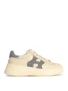 Hogan 'h526 Rebel' Leather Sneakers In White