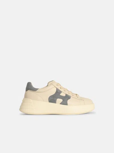 Hogan 'rebel H526' White Leather Sneakers