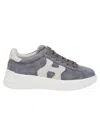 Hogan Rebel Sneakers In Two-tone Suede In Multi