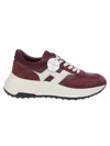 Hogan Suede And Technical Fabric Hyperlight Sneakers In Multi