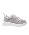 Hogan Beige Suede Sneakers In Gray