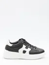 Hogan Rebel Leather Sneakers In Multi