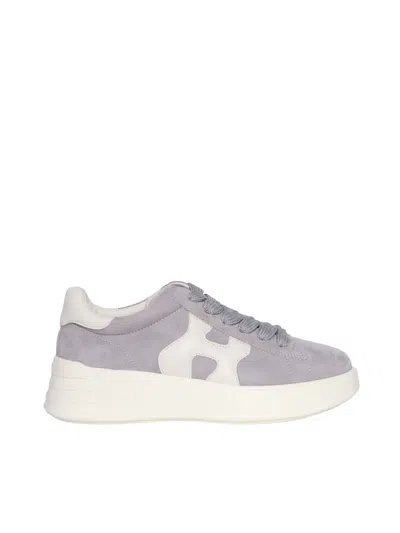 Hogan Rebel H564 Platform Sneakers In Grey