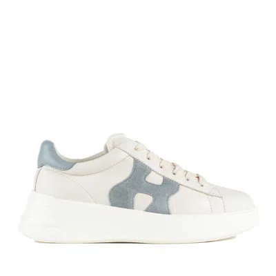 Hogan Rebel Ivory And Light Blue Sneakers In Light Blue, White